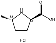 (2R,5S)-5-methylpyrrolidine-2-carboxylic acid hydrochloride Struktur