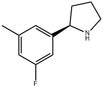 (2R)-2-(5-FLUORO-3-METHYLPHENYL)PYRROLIDINE Struktur