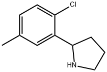 2-(2-CHLORO-5-METHYLPHENYL)PYRROLIDINE Struktur