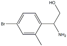 2-AMINO-2-(4-BROMO-2-METHYLPHENYL)ETHAN-1-OL Struktur