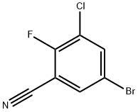 5-bromo-3-chloro-2-fluoroBenzonitrile Struktur