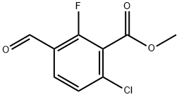 methyl 6-chloro-2-fluoro-3-formylbenzoate Struktur