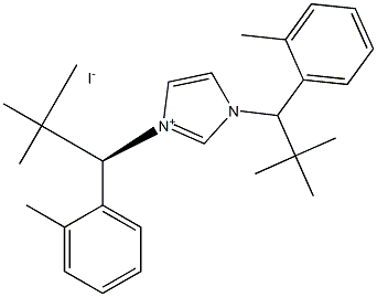 1,3-Bis[(1S)-2,2-dimethyl-1-(2-tolyl)propyl]imidazolium iodide Struktur