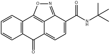 N-(tert-butyl)-6-oxo-6H-anthra[1,9-cd]isoxazole-3-carboxamide Struktur