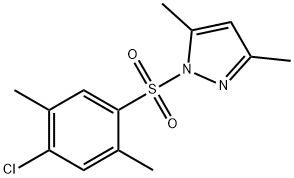 1-[(4-chloro-2,5-dimethylphenyl)sulfonyl]-3,5-dimethyl-1H-pyrazole Struktur