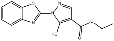 ethyl 1-(benzo[d]thiazol-2-yl)-5-hydroxy-1H-pyrazole-4-carboxylate Struktur