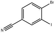 4-bromo-3-iodobenzonitrile Struktur