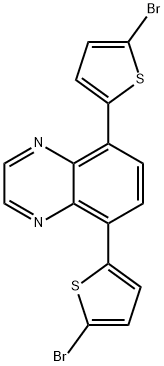 5,8-bis(5-bromothiophen-2-yl)quinoxaline Struktur