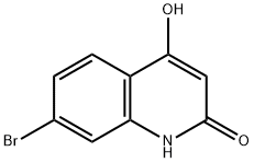 7-bromo-4-hydroxy-2(1H)-Quinolinone Struktur