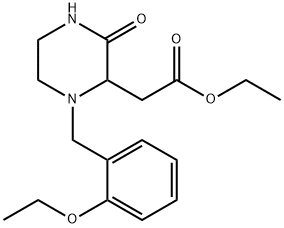 ethyl [1-(2-ethoxybenzyl)-3-oxo-2-piperazinyl]acetate Struktur