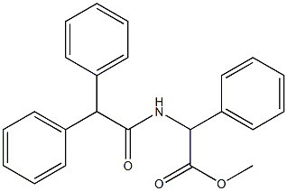 methyl [(diphenylacetyl)amino](phenyl)acetate Struktur