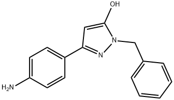 3-(4-aminophenyl)-1-benzyl-1H-pyrazol-5-ol Struktur