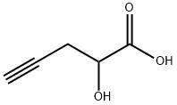 2-hydroxy-4-Pentynoic acid Struktur