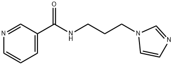 N-[3-(1H-imidazol-1-yl)propyl]pyridine-3-carboxamide Struktur