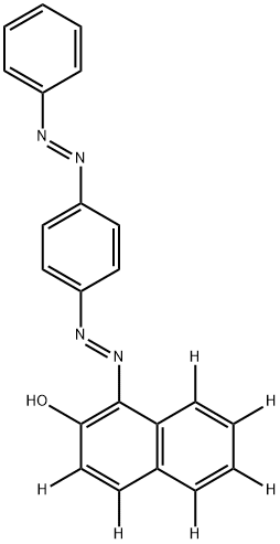 1-[4-(Phenylazo)phenylazo]-2-naphthalene-d6-ol Struktur