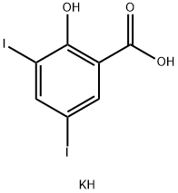 Potassium 3,5-Diiodosalicylate Struktur