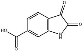 2,3-Dioxoindoline-6-carboxylic acid Struktur