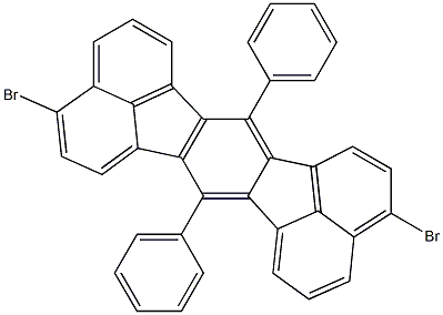 3,10-dibromo-7,14-diphenyl-Acenaphtho[1,2-k]fluoranthene Struktur