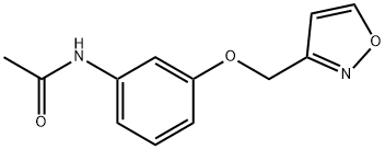 N-[3-(3-isoxazolylmethoxy)phenyl]acetamide Struktur