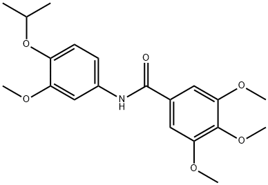 N-(4-isopropoxy-3-methoxyphenyl)-3,4,5-trimethoxybenzamide Struktur