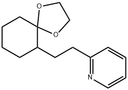 6-(2-(2-PYRIDYL)ETHYL)-1,4-DIOXASPIRO(4.5)DECANE Struktur