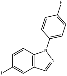 1-(4-fluorophenyl)-5-iodo-1H-indazole Struktur