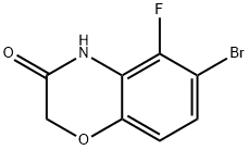 6-Bromo-5-fluoro-2H-benzo[b][1,4]oxazin-3(4H)-one Struktur