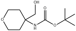 tert-butyl N-[4-(hydroxymethyl)oxan-4-yl]carbamate Struktur