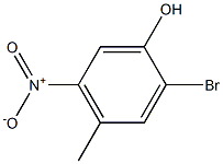 2-bromo-4-methyl-5-nitrophenol Struktur