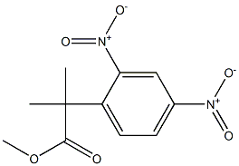 methyl 2-(2,4-dinitrophenyl)-2-methylpropanoate Struktur