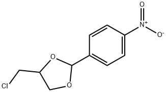 4-(chloromethyl)-2-(4-nitrophenyl)-1,3-dioxolane Struktur