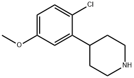 4-(2-chloro-5-methoxyphenyl)piperidine hydrochloride Struktur