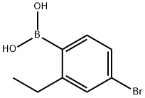 4-Bromo-2-ethylphenylboronic acid Struktur