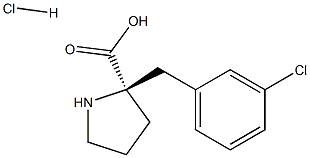 2-[(3-chlorophenyl)methyl]-L-Proline hydrochloride Struktur