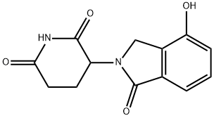 3-(4-hydroxy-1-oxo-1,3-dihydroisoindol-2-yl)piperidine-2,6-dione Struktur