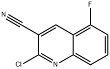 2-Chloro-5-fluoroquinoline-3-carbonitrile Struktur