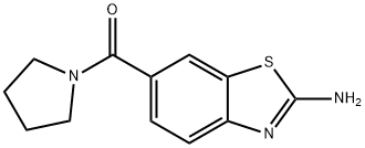 (2-aminobenzo[d]thiazol-6-yl)(pyrrolidin-1-yl)methanone Struktur