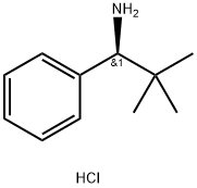 (S)-2,2-dimethyl-1-phenylpropan-1-amine hydrochloride Struktur