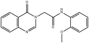 N-(2-methoxyphenyl)-2-(4-oxoquinazolin-3(4H)-yl)acetamide Struktur