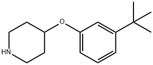 4-(3-tert-butyl-phenoxy)-piperidine Struktur