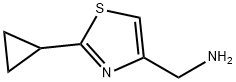 (2-cyclopropylthiazol-4-yl)methanamine Struktur