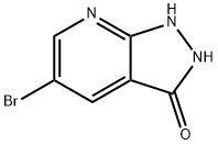 5-bromo-1,2-dihydro-3H-Pyrazolo[3,4-b]pyridin-3-one Struktur