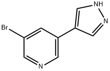 3-bromo-5-(1H-pyrazol-4-yl)Pyridine Struktur