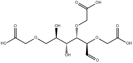 2,3,6-Tris-O-(carboxymethyl)-D-glucose Struktur