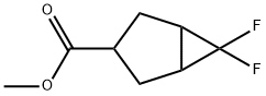 methyl 6,6-difluorobicyclo[3.1.0]hexane-3-carboxylate Struktur