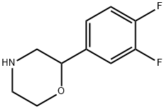 2-(3,4-difluorophenyl)morpholine Struktur