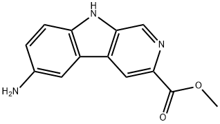 6-AMINO-9H-PYRIDO[3,4-B]INDOLE-3-CARBOXYLIC ACID METHYL ESTER Struktur