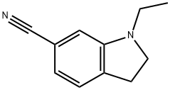 1-Ethylindoline-6-carbonitrile Struktur