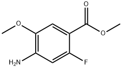 methyl 4-amino-2-fluoro-5-methoxybenzoate Struktur