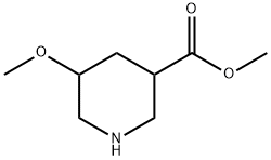 methyl 5-methoxypiperidine-3-carboxylate Struktur